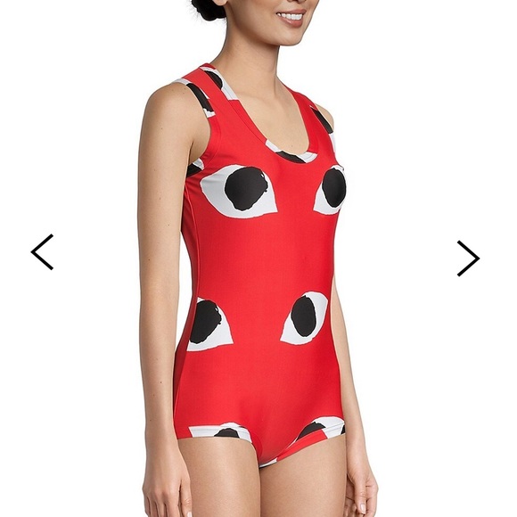 Comme Des Garçon Signature Eyeprint Bodysuit L Top Shirt - Picture 3 of 15